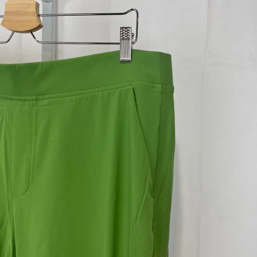 ATHLETA Brooklyn Mid Rise Ankle Pants 198671 Stretch Grass Green Size 18 - Picture 5 of 9